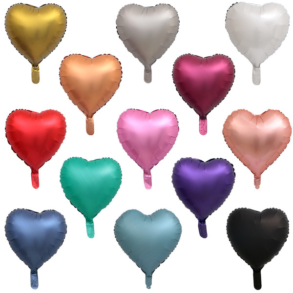 18-inch heart metal balloon