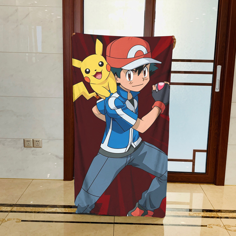 Pokemon Pokemon Cute Cartoon Peripheral Bath Towel Couple Cute Towel Beach Towel Absorbent Towel Pokemon Pokemon Cute Cartoon Peripheral Bath Towel Couple Cute Towel Beach Towel Absorbent Towel