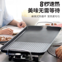 電烤盤不沾鐵板燒架家用電燒烤爐無煙烤肉烤串機韓式多功能烤魚爐
