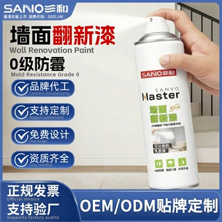 三和墙面白墙自喷漆除霉斑修补家用乳胶漆墙壁去污修复防霉剂定制