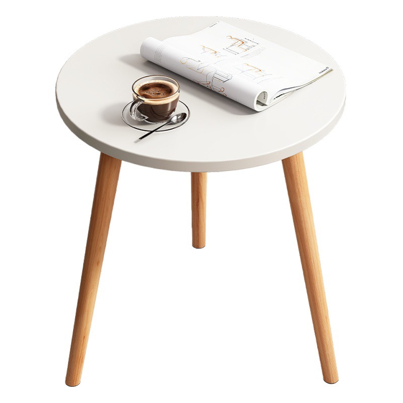 Pequeña mesa de té mesa lateral pequeña mesa de alquiler casa simple hogar pequeña mesa redonda balcón mesa de almacenamiento
