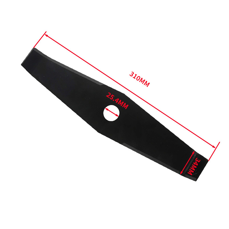 锰钢两齿割草打刀片菱形锰钢割灌打草机刀片弧形直形一字锰钢刀片