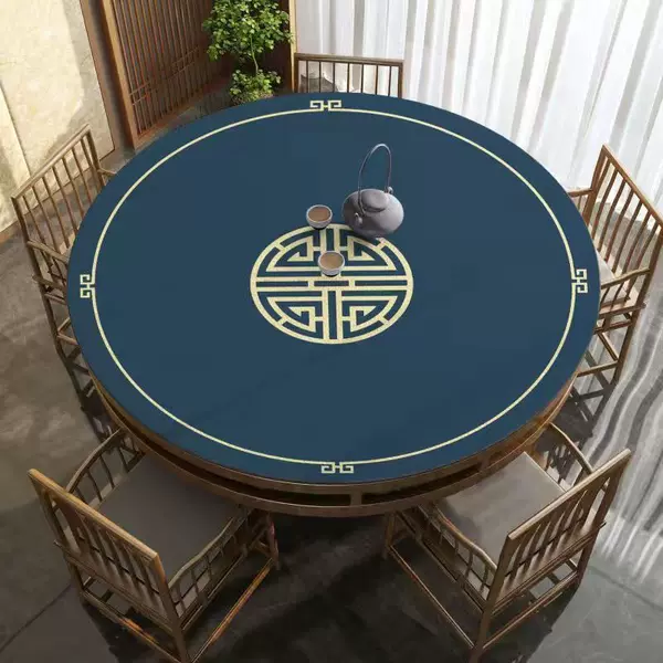Anti-slip Anti-noise Mahjong Cloth Chess and Cards Room Sound-proof Round Mahjong Table Mat Poker Pai Nine Mat Wear-resistant Card Table Mat