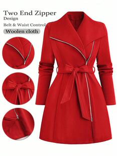N 94090 Long Wool Coat Women �W��ë�ش��� ���R�d�羳�W��