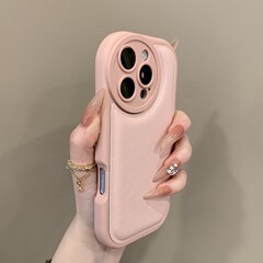 インターネットセレブ人気エアクッションレザーパターン落下防止 Apple 16promax 携帯電話ケース 15pro パーソナライズされた 14 保護カバー