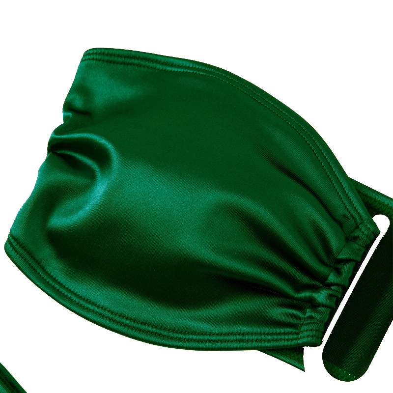 108g Weight Sexy Feel Of Sensation Mid Waist Panties Waist Bikini Panties Style Nylon Fabric Type 2 Pieces Set Quantity Swimming Pool Occasion Solid Color Pattern Women's Gender Women's Solid Color 2 Pieces Set Bikinis Swimwear 16