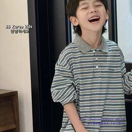 专柜实体童装帅气男孩长袖恤2025新款男童秋装上衣男童卫衣