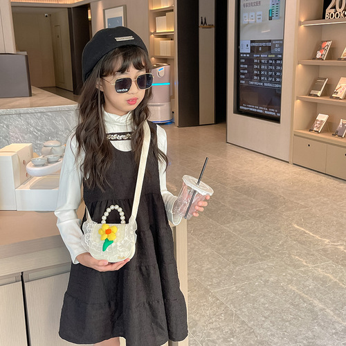 Children's Bags Autumn and Winter New Cute Flower Exquisite Mini Coin Purse Fashion Princess Handbag Accessories Crossbody