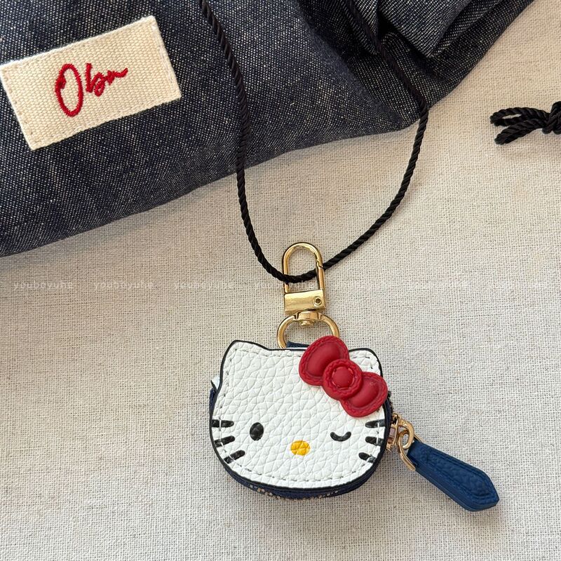 甘くてかわいい kt 猫レザーペンダントロングホルターネックネックレス女性の絶妙な甘いバッグ携帯電話ペンダントネックレス|undefined