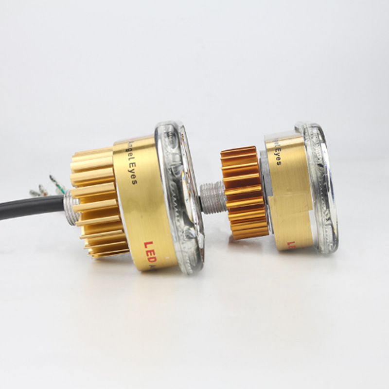 Motocicleta faro LED con flash de alto alcance de luz de paso integrado de la lámpara cuadrada 6 perlas de modificación