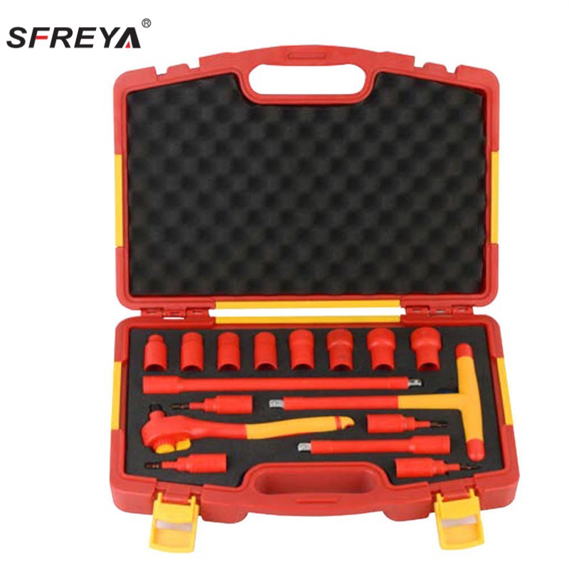 Herramienta de combinación de aislamiento sfreya Juego de 5 piezas Juego de destornillador de aislamiento de 7 piezas Juego de aislamiento de 23 piezas de 68 piezas