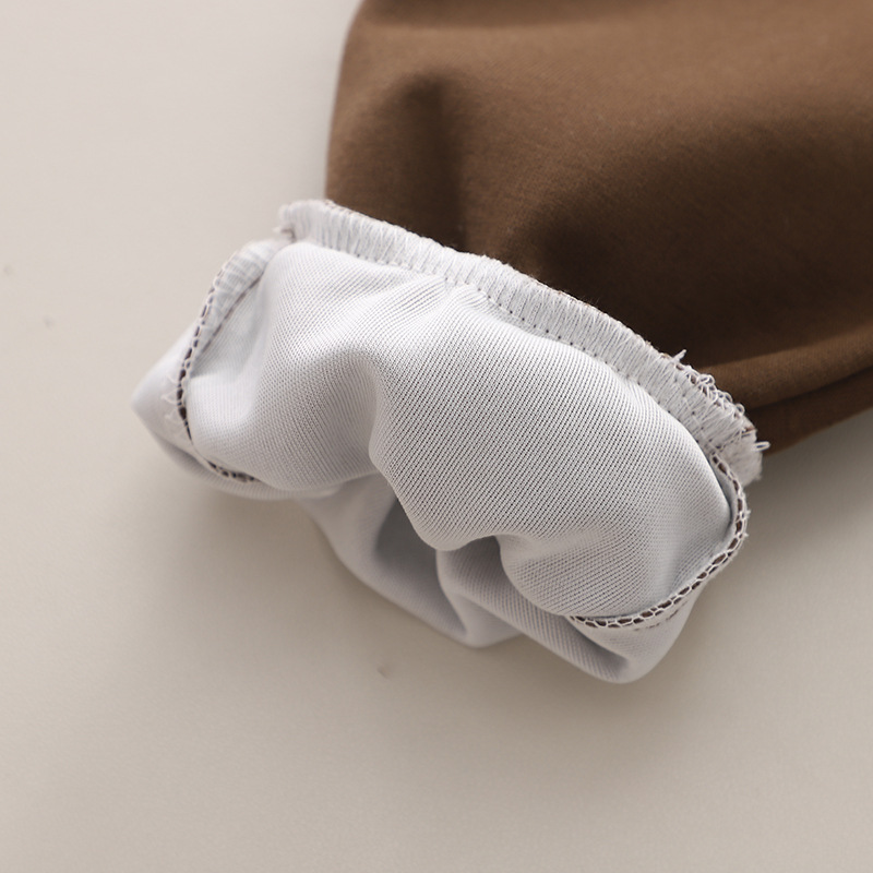 Vêtements de printemps pour garçons et filles, dessin animé de chiot 3D, col rond fendu, manches longues, 1 ensemble 2 pièces pour enfants, automne 2024_voghion.com