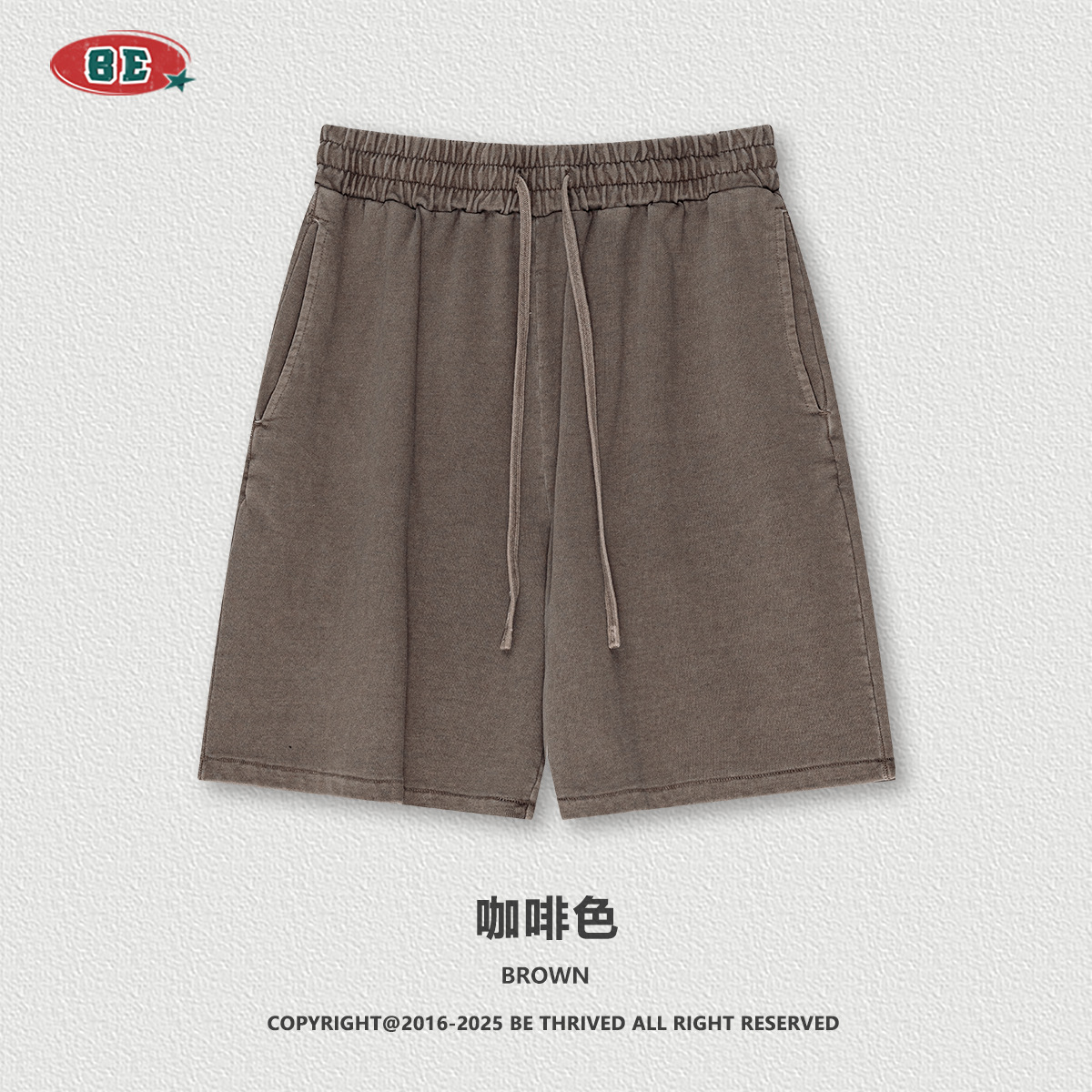 Pantalones cortos casuales de estilo americano lavados de algodón de cinco puntos, transpirables para uso diario image 9