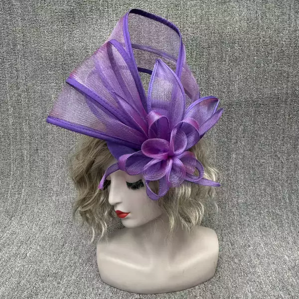 Amazon Foreign Trade Mesh Flower Bridal Headdress Celebrity Family Party Head Flower Party Supply Wholesale Headwear
