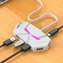 雰囲気ランプusb拡張ドック多口hub 4口7口分線器2.0拡張器有線コンピュータ分線器