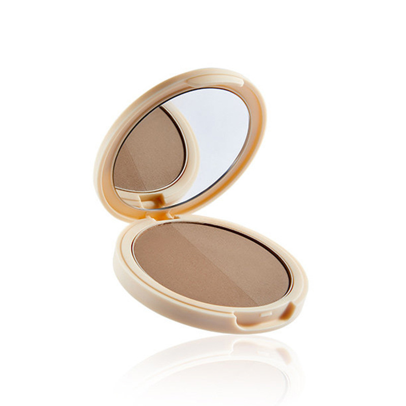 翠黛工厂 双色修容粉饼鼻影修容双色修容粉阴影oem代加工贴牌定制