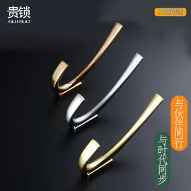 厂家直销现代简约锌合金挂衣钩家具五金衣柜门后挂衣钩衣帽间挂钩