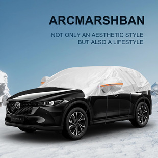 Car Half Cover, Sun Protection and Heat Insulation, Summer Sunshade Half Car Cover, Universal Car Cover, Snow and Frost Protection, Car Cover