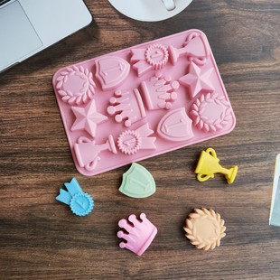 Golden Cup 440 Chocolate Cookie Candy Silicone Mold Mousse Pastry Jelly Baking Mold Rice Noodles
