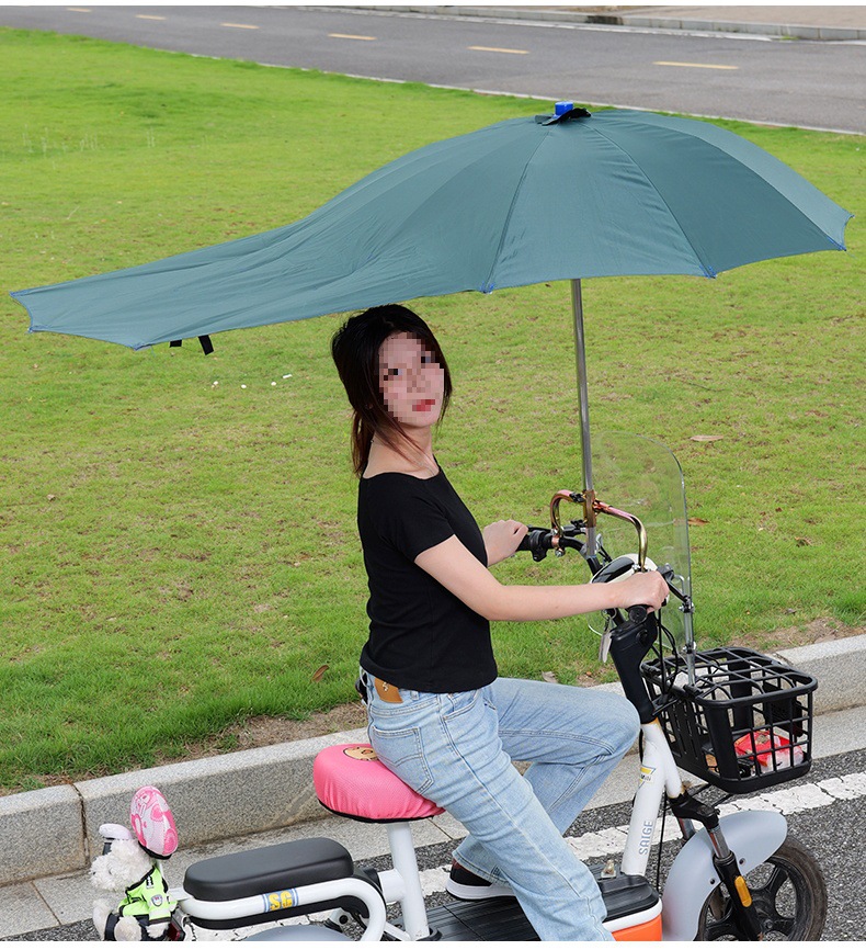 Electric Vehicle Umbrella Canopy Foldable and Removable Sun Protection Battery Vehicle Pedal Special Parasol Waterproof Canopy Wholesale