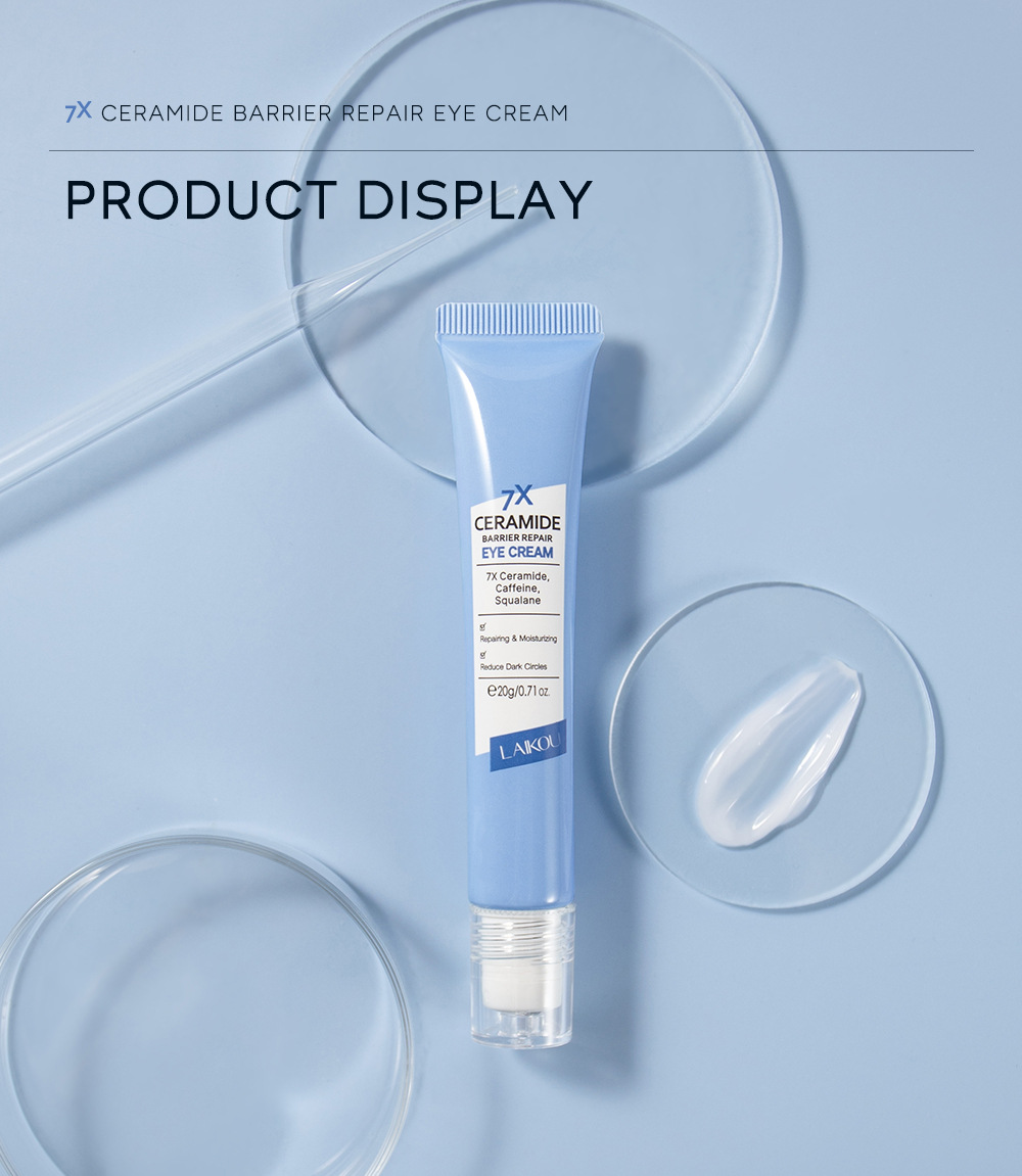 LAIKOU 20g Cross-border Ceramide Eye Cream is a skincare product from a manufacturer that hydrates and moisturizes the skin around the eyes undefined