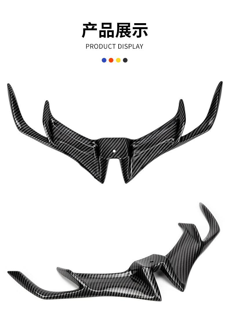 Motorcycle Modified Spoiler and Fixed Wing Suitable for Kawasaki Z900 Modified Fixed Wing Front Lower Lip Spoiler and Air Intake Wing