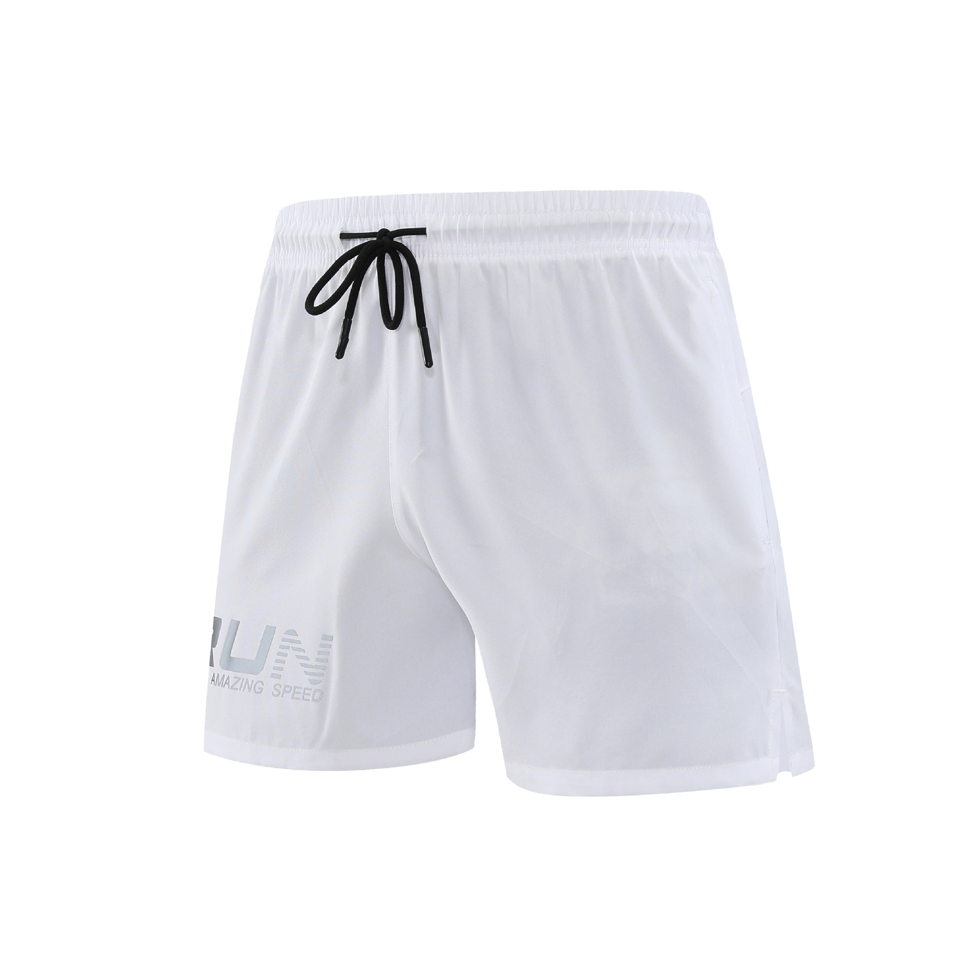 Pantalones cortos deportivos de pista y campo para hombres pantalones de maratón profesional de tres puntos con estampado reflectante pantalones de entrenamiento deportivo