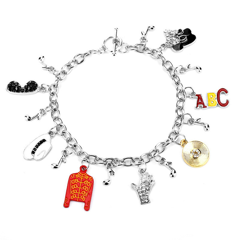 Michael Jackson Bracelet Fashion Dance King Combination Bracelet Michael Jackson Commemorative Bracelet Michael Jackson Bracelet Fashion Dance King Combination Bracelet Michael Jackson Commemorative Bracelet