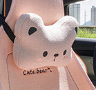 新商品の半囲みの亜麻の漫画のドーナツの熊の漫画の四季の通用の自動車の座布団の小さい3件の多いセット|undefined