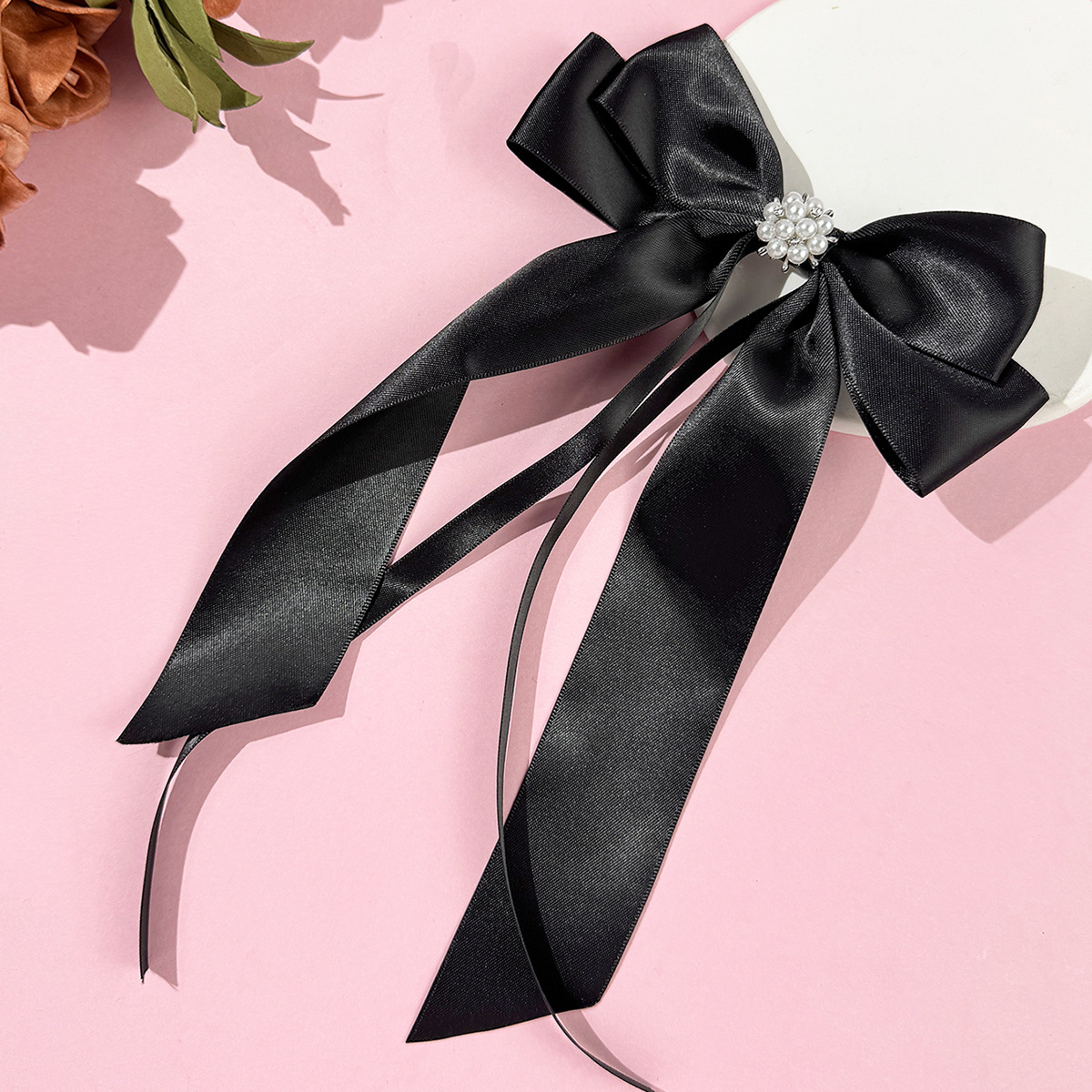 20g Weight Hair Clip Hair Accessories Type 1 Piece Quantity Holiday, Tea Party Occasion Ribbon Material Bow Knot Pattern All Seasons Season Women's Gender Sweet, Simple Style Style Sweet Simple Style Women's Bow Knot Ribbon Hair Clip 5