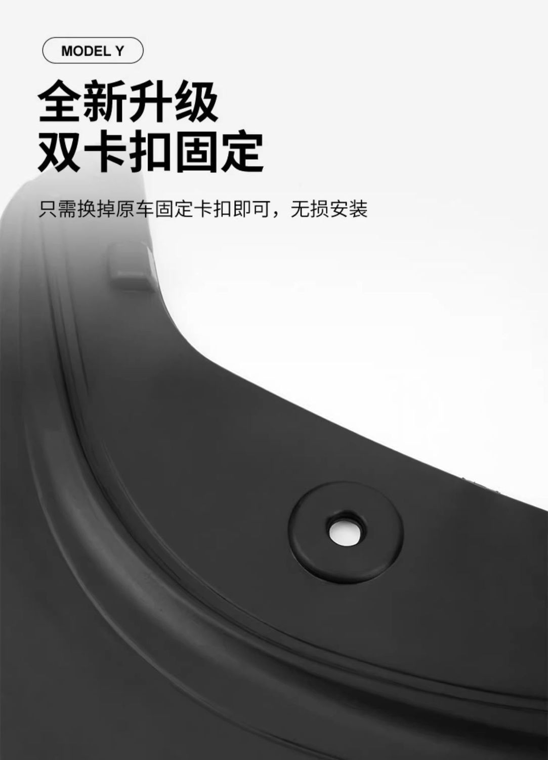 Suitable for Tesla's New Version Model Y/Yl Fenders, Front and Rear Wheel Sand Protection and Anti-Scratch Modification Accessories