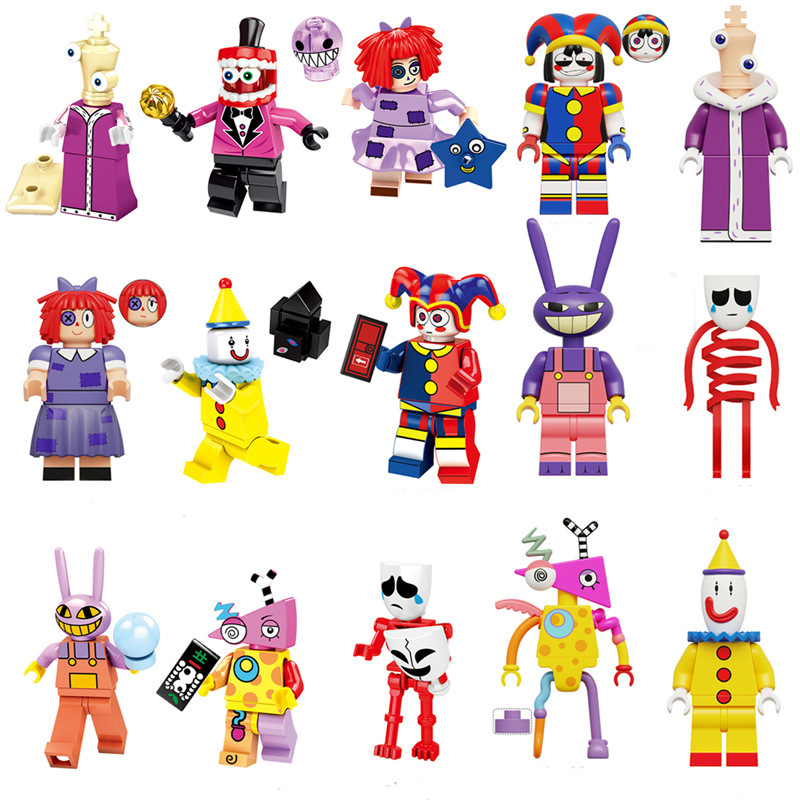 Foreign Trade Special for RT046-053 KDL827 Magic Figures Circus Pamney Building Blocks Cartoon Toys