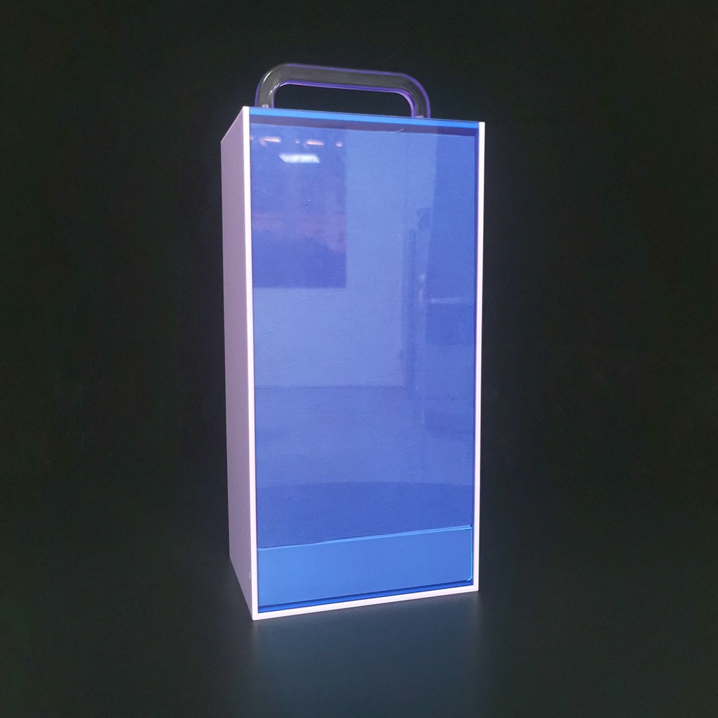 定制中秋亚克力礼盒伴手礼盒抽拉式镜面炫彩色盖板礼品包装月饼盒