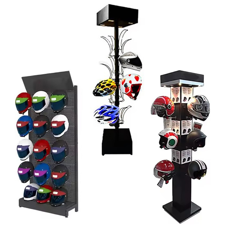定制定做头盔货架自行车摩托车头盔展示架陈列架子