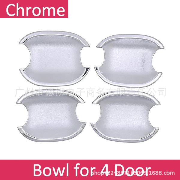 Suitable for Peugeot PEUGEOT 207 308 407SW chrome handle sticker door handle cover decoration