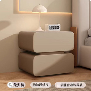 Substitute Hair Modern Simple Bedside Table Bedroom Storage Cabinet Solid Wood Home Bed Cabinet Bedroom Small Bedside Cabinet