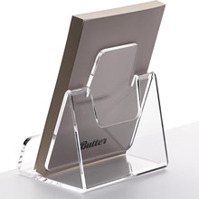 高透明亚克力书架书立资料展示架手机支架定制加工厂批量生产