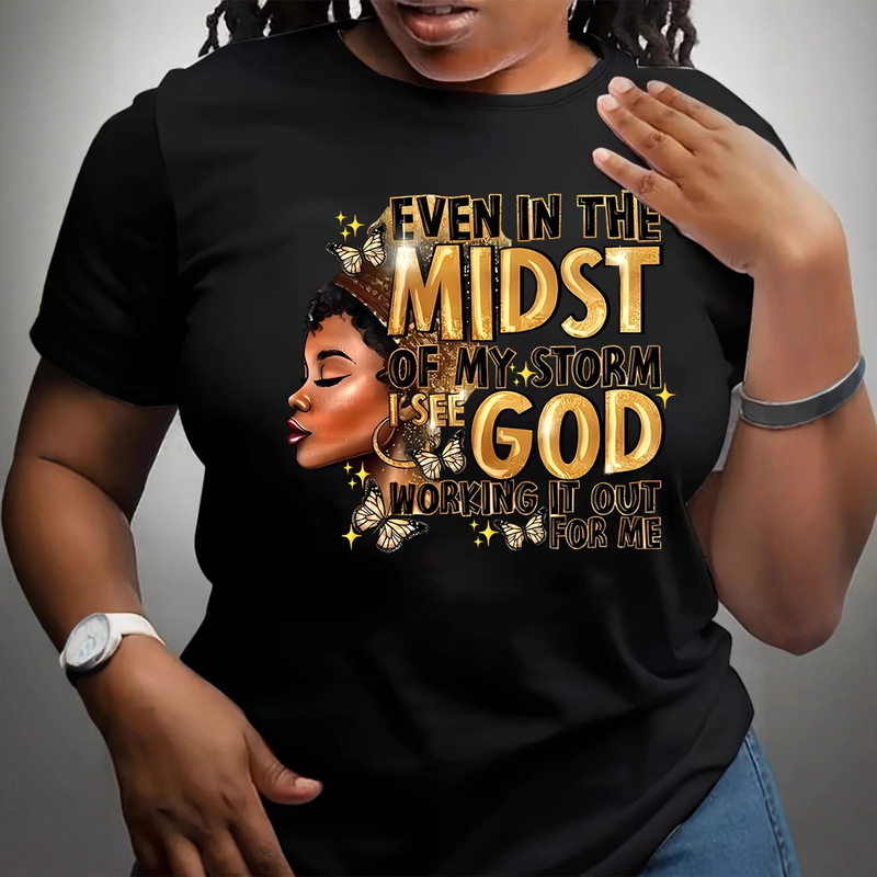 Foreign Trade Ready-Made Summer Short-Sleeved Fashionable Casual Short-Sleeved Letter and Portrait Pattern Printed T-Shirt for Women Foreign Trade Ready-Made Summer Short-Sleeved Fashionable Casual Short-Sleeved Letter and Portrait Pattern Printed T-Shirt for Women