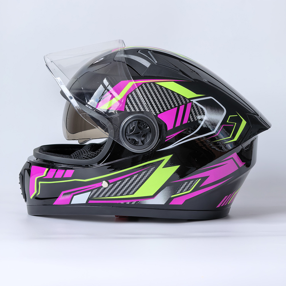 Motorcycle helmet, electric vehicle helmet, riding safety helmet, unisex, dual-lens full-face helmet 108