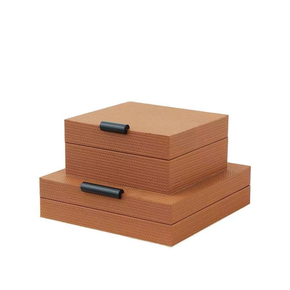 Alhajero Moderno de Madera y Cuero para Dormitorio y Vestidor