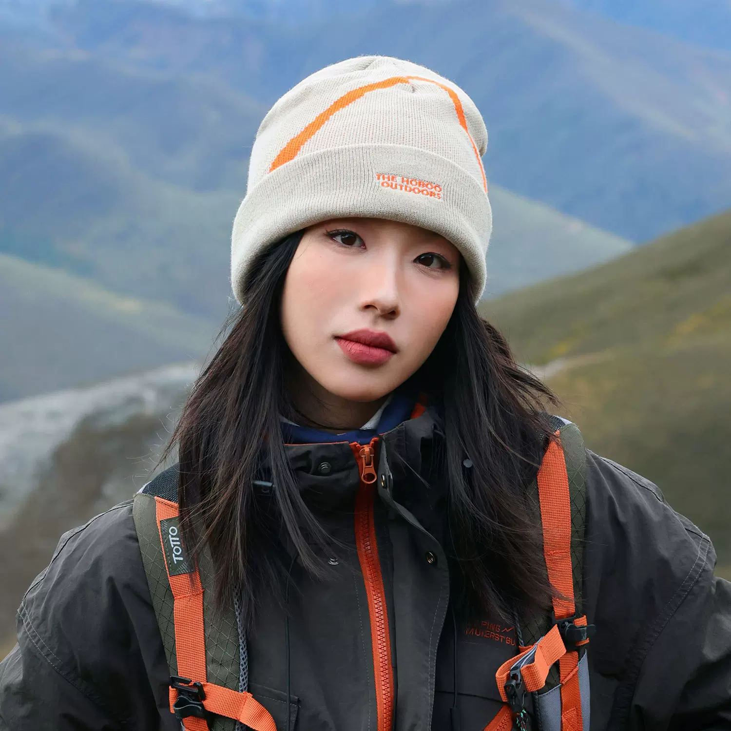 原创户外防寒提花毛线帽女秋冬登山保暖针织帽男护耳帽子新款冷帽