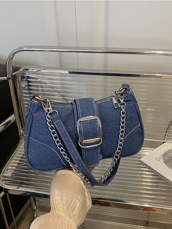 Wholesale Textured Light Luxury Hand-Held Small Square Bag Women's Bag 2025 Autumn New Fashion Square Pliers Shoulder Bag Chain Crossbody Bag