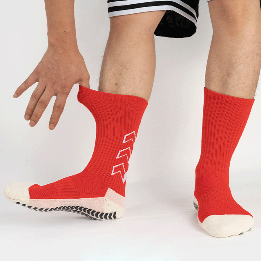 Professional Grip football socks, mid-length, adult, non-slip, sweat-absorbing sports socks, football competition training socks, yoga socks