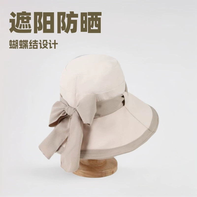 Весна и лето новая двухцветная большая шляпа с бантом виниловый солнцезащитный крем шляпа на открытом воздухе