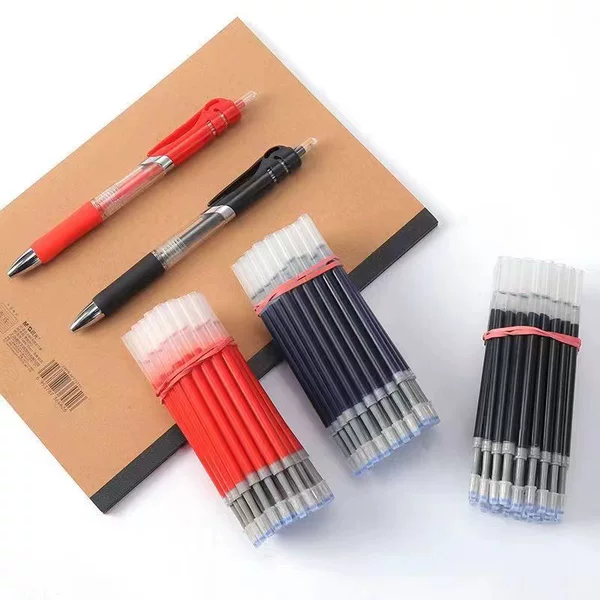 K35 Neutral Refill Press Gel Refill Bullet Student Stationery Wholesale Large Capacity Press Refill