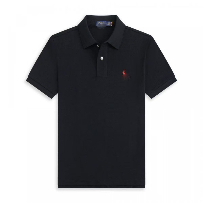 26 Men's and Women's Couple Polo Shirts, Solid Color, Embroidered Logo, Loose Fit, Short Sleeve, Casual, with Small Horse Embroidery 26 Men's and Women's Couple Polo Shirts, Solid Color, Embroidered Logo, Loose Fit, Short Sleeve, Casual, with Small Horse Embroidery
