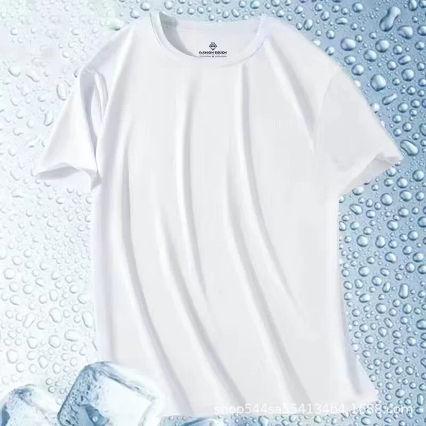 White, with short sleeve