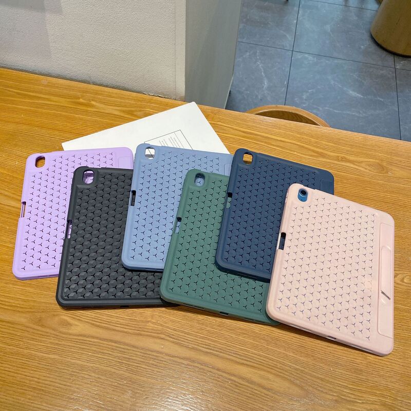 Suitable for iPad 11inch Tablet Protective Case with Pen Slot Holder, Apple Air456 Cooling Tpu Matte Protective Case