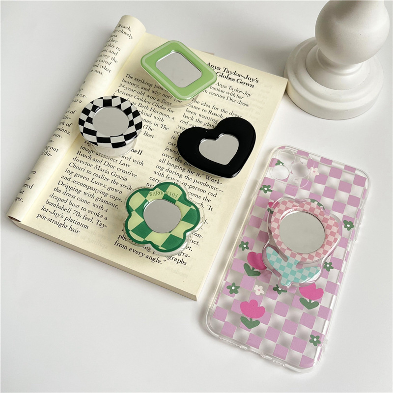 20g Weight Airbag Bracket Classification Acrylic Material Heart Shape, Flower Pattern Cute Style Heart Shape Flower Acrylic Cute Airbag Bracket 8