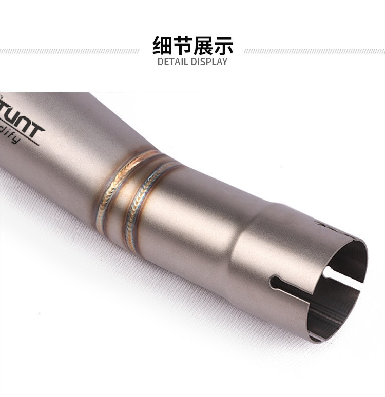 Suitable for NINJA400 small Ninja 350 R6 spring breeze 250 Huanglong 600 modified Universal fried street exhaust chimney